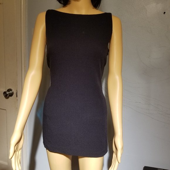 Emporio Armani black wool mini dress or tunic - Picture 3 of 9